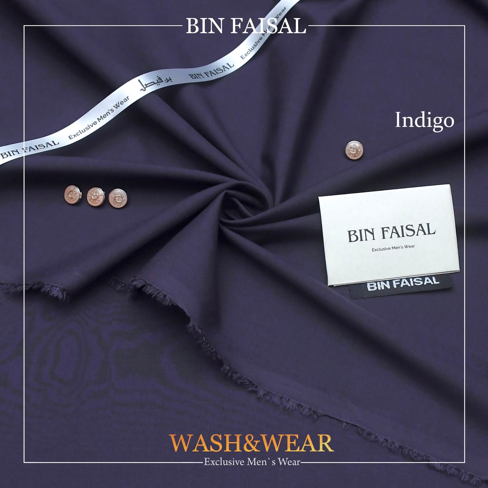 BIN FAISAL 100% Pure Super Luxury Regent Wash & Wear