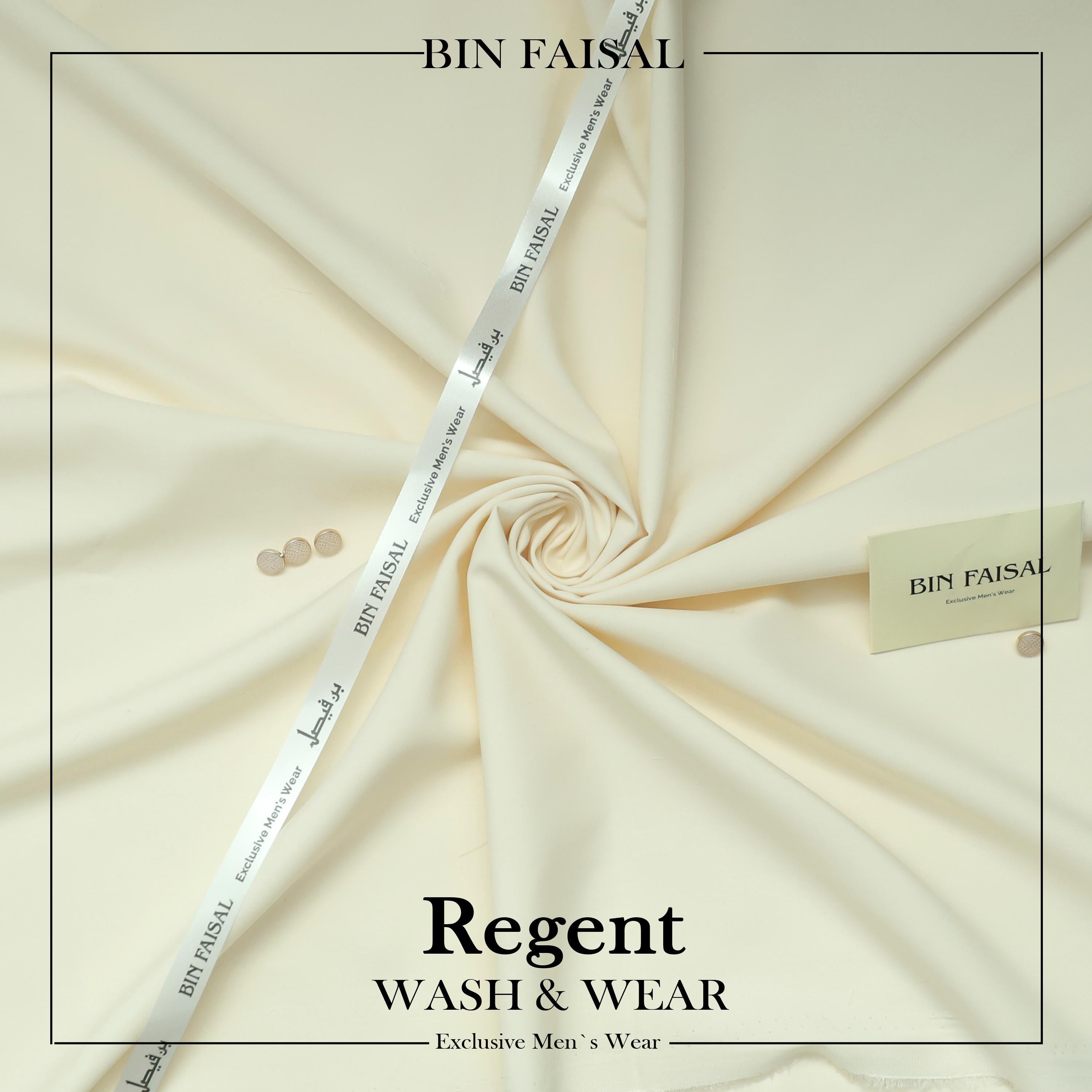 BIN FAISAL 100% Pure Super Luxury Regent Wash & Wear Cream Colour