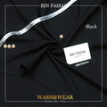 BIN FAISAL 100% Pure Super Luxury Regent Wash & Wear Black Colour