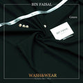 BIN FAISAL 100% Pure Super Luxury Regent Wash & Wear Green Colour